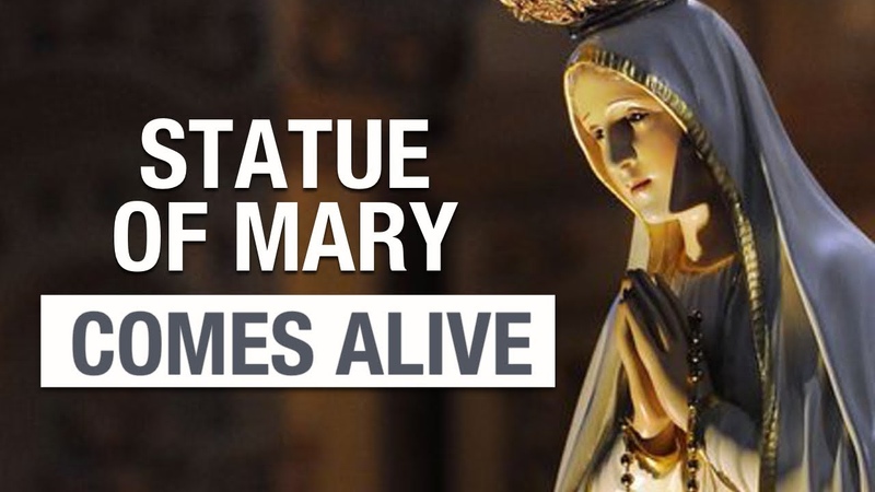 Virgin Mary Statue Comes