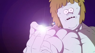 muscle man imaginary technique purple (ANIMATED)
