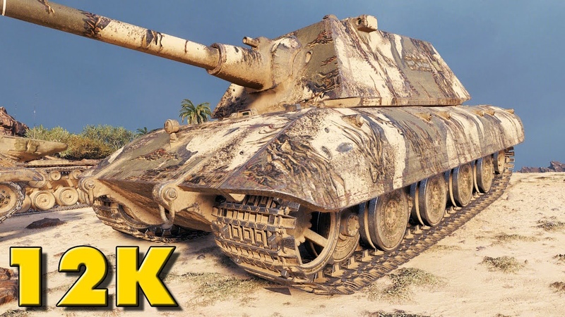 E 100 Completed the Game with 12 K Damage on the Airfield Map World of