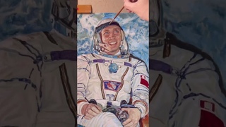 Портрет Валентина Витальевича Лебедева: лётчик-космонавт, учёный, дважды Герой Советского Союза.