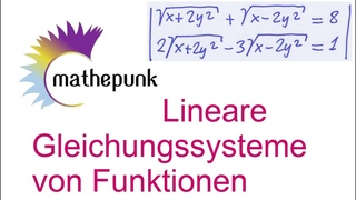 Lineare Gleichungssysteme von Funktionen