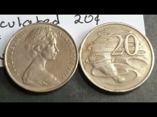 Australia Elizabeth II 1979 20 cent coin value