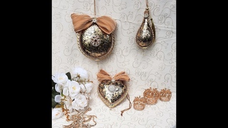 Luxurious medallions, Arbeiten mit Metallflocken - working with metal flakes