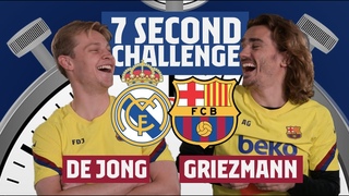 7 SECOND CHALLENGE EL CLSICO | Griezmann vs. De Jong