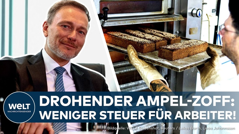 DEUTSCHLAND: Arbeiter sollen weniger Steuer zahlen Christian Lindner kündigt Erleichterungen
