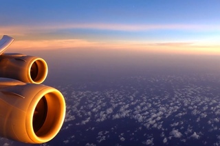 Astronaut Ape  - Take Off (Airplane flight wing view, Chillout)