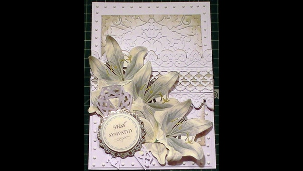 104. Card Tutorial: Embossed White Lily Anna Griffin Sympathy