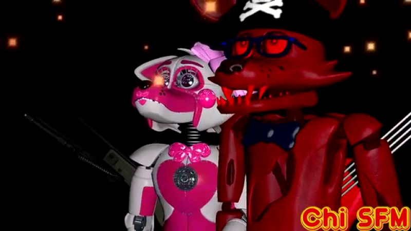 SFM Fnaf OC Courting Stars Captain Foxy x Fun Night Animation by Chi