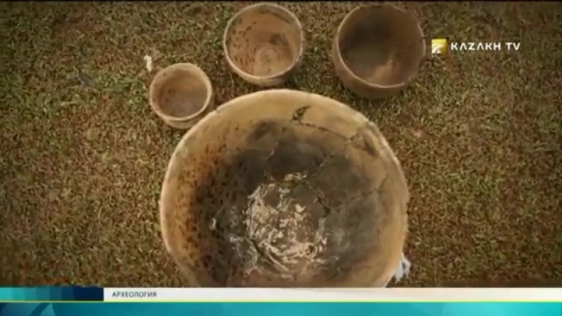 Kazakh TV Могильник Кеноткель памятник Андроновской