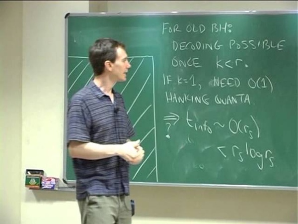 Patrick Hayden Quantum information and black holes