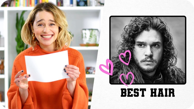 Emilia Clarke Gives the Game of Thrones Cast Superlatives, ,