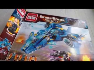 конструктор The High-TechERA First Battle.Собираем конструктор enlighten 2714 Самолет.
