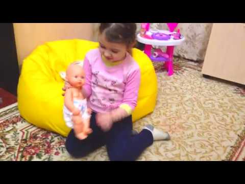 РАСПАКОВКА Писающего пупсика Hello Kitty кукла в стиле Беби
