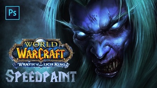 Рисуем ДК Малфуриона | WoW Malfurion Death Knight - Speedpaint Art by