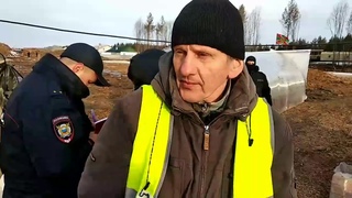 В Шиес привезли ОМОН . 5 утра.