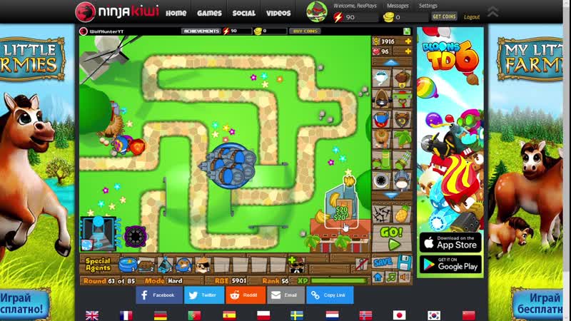 Как я играю Bloons TD