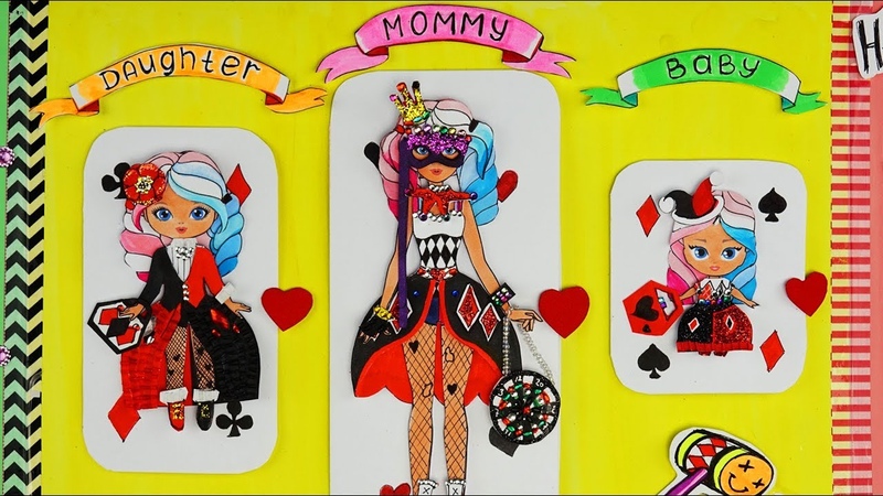 PAPER DOLLS MOTHERS DAUGHTERS APPLY HARLEY QUINN