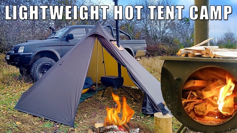 2 nights in a lightweight Hot Tent with Tent Stove. One Tigris Smokey