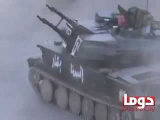 Война в Сирии  2012 г  ЗСУ 'Шилка' в городском бою