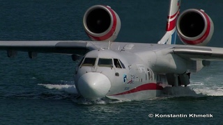 Гидросамолет Бе-200 Гидроавиасалон 2010 часть 1 Амфибия Be-200 Hydro Air Show 2010 part 1