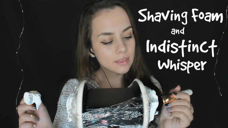 ASMR Shaving Foam on Plastic Wrap and SOFT Layered Sounds on 3