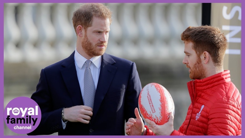 The Duke of Sussex Meets Budding Rugby League Players Ahead of World Cup