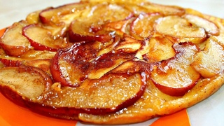 Пирог на СКОВОРОДЕ с КАРАМЕЛЬНЫМИ ЯБЛОКАМИ Ленивый ЯБЛОЧНЫЙ ПИРОГ !