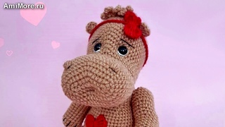 Амигуруми: схема Бегемотя Мотя. Игрушки вязаные крючком - Free crochet patterns.