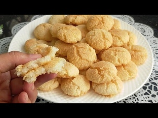 Biscotti con solo 3 ingredienti! Senza farina, burro e neanche olio! Incredibilmente buoni!