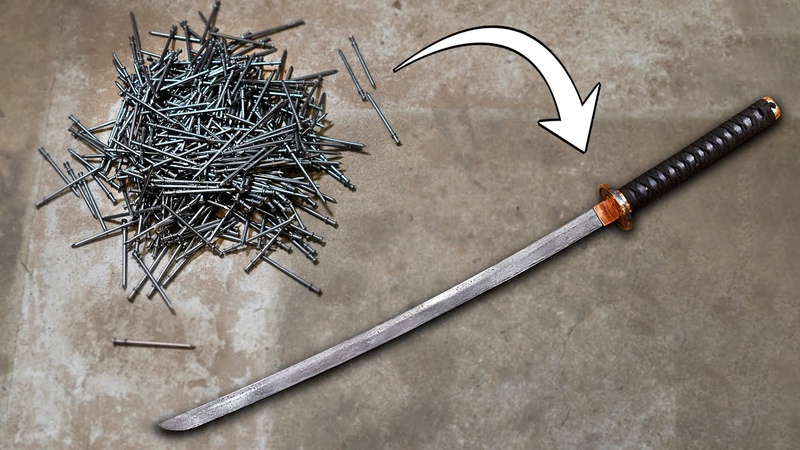Damascus Katana from