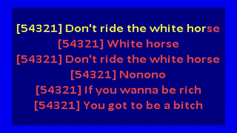 Laid Back White Horse