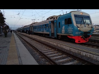 Новогодний ЭД4М-0417 сообщением Солёное озеро - Симферополь. [КЖД 2022]
