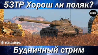 53TP  Все еще хорош?  -  Прокачиваем польские ТТ  -  Будничный стрим
