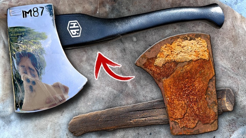 WWII MILITARY AXE Restoration German Army