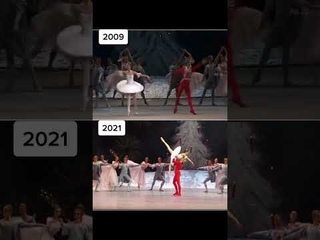 Артемий Беляков и Маргарита Шрайнер, 2021  Николай Цискаридзе и Анжелина Воронцова, 2009