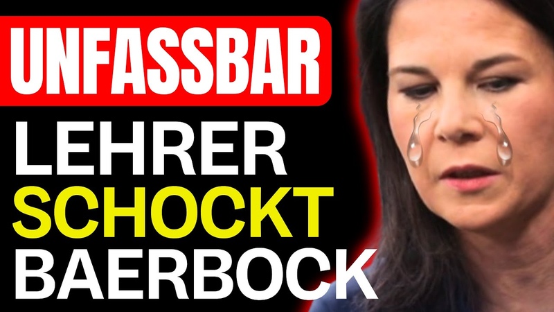 EKLAT Lehrer zerstört Baerbock LIVE in ZDF