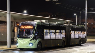 Минск!.Поездка на Троллейбусе БКМ 43300D, Борт.№-2505, Маршрут №22 ()