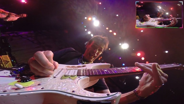 Steve Vai exclusive Go Pro Guitar Cam view live from 2014 in