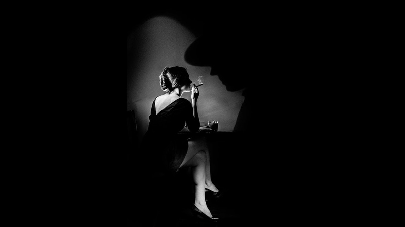 Jazz Noir Music Dark road near the Walking