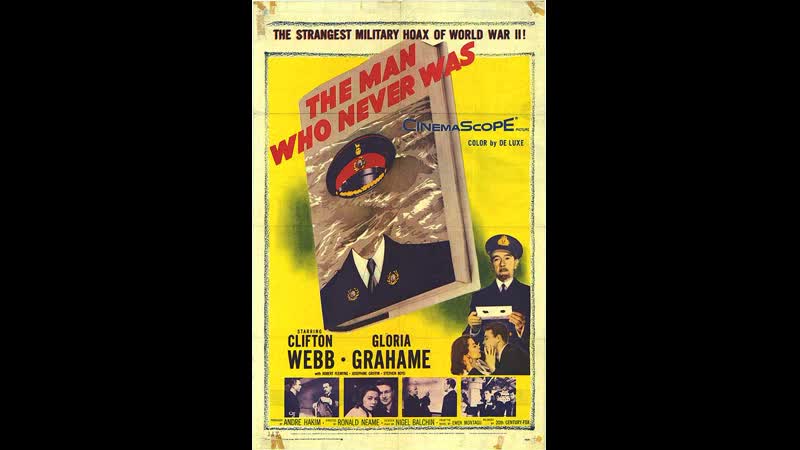 The Man Who Never Was (1956) 1080p Clifton Webb, Gloria Grahame, Stephen