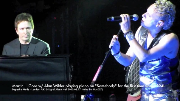 Depeche Mode Alan Wilder playing piano on Somebody London Royal Albert Hall in