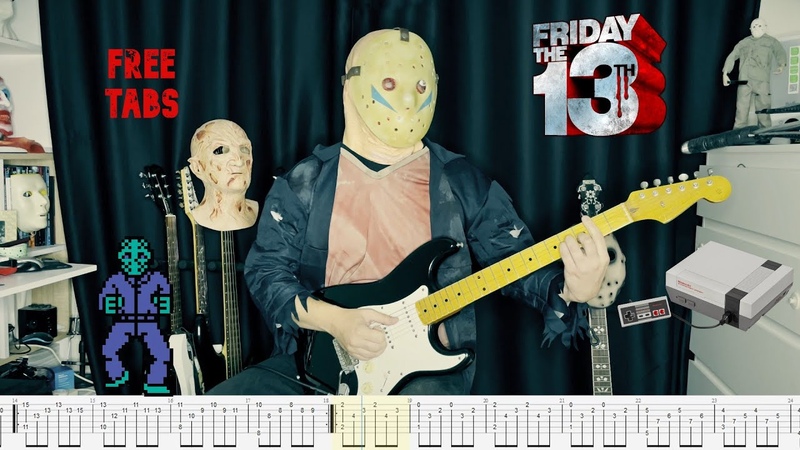 Friday the 13th Intro, Cabin Theme ( NES 8bit) TABS Guitar