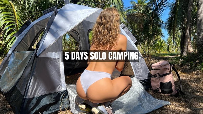 5 Days Girl Solo Camping, Camping ASMR, Cooking