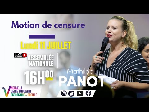 Direct Live Motion de Censure contre le gouvernement Retrouvez le discours de Mathilde