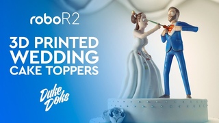 3D Printed Wedding Cake Toppers / Robo R2 / Personajes para Tarta de Boda impresos en 3D