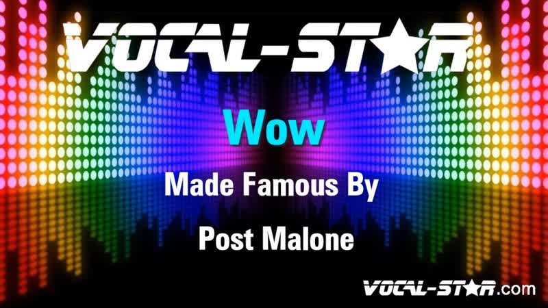 Post Malone Wow ( Karaoke Version) with Lyrics HD Vocal Star