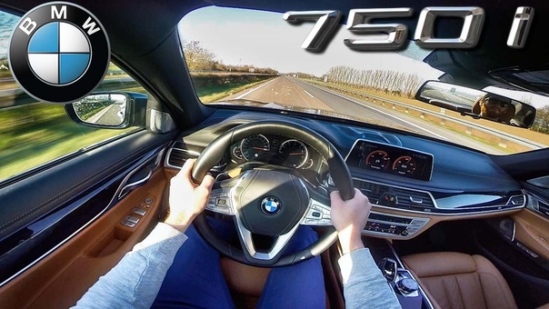 POV 2016 BMW 750i TOP SPEED 260 km, h on AUTOBAHN, x Drive M