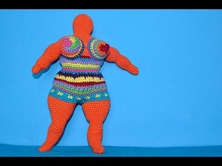 How to Crochet Amigurumi Nana - a tribute to Niki de Saint Phalle  Part 3  Arms