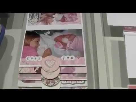 Waterfall Page, Album Mini Scrapbook Flip Page Kaisercraft Bundle of