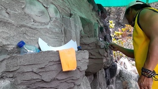 PEMBUATAN DAN HASIL AKHIR RELIEF TAMAN || ABENG RELIEF || #SENIMAN #fyp #RELIEF